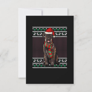 クリスマスジャイアントシュナウザードッグサンタハット醜いクリスマス 出欠カード