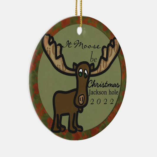 クリスマスジャクソンホールファミリーオーナメント セラミックオーナメント (右)