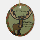 クリスマスジャクソンホールファミリーオーナメント セラミックオーナメント (左)