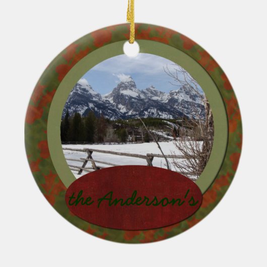 クリスマスジャクソンホールファミリーオーナメント セラミックオーナメント (裏面)