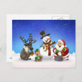 クリスマスジャグバンドはがき シーズンポストカード (正面/裏面)