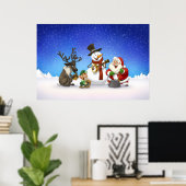クリスマスジャグバンドポスター ポスター (ホームオフィス)