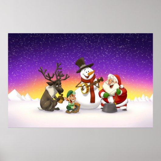 クリスマスジャグバンドポスター ポスター (正面)
