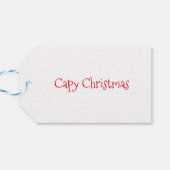 クリスマスジャンパーのギフトラベルの可愛いキャピバラ ギフトタグ (裏面横)