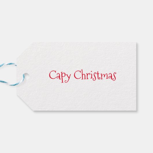 クリスマスジャンパーのギフトラベルの可愛いキャピバラ ギフトタグ (裏面横)