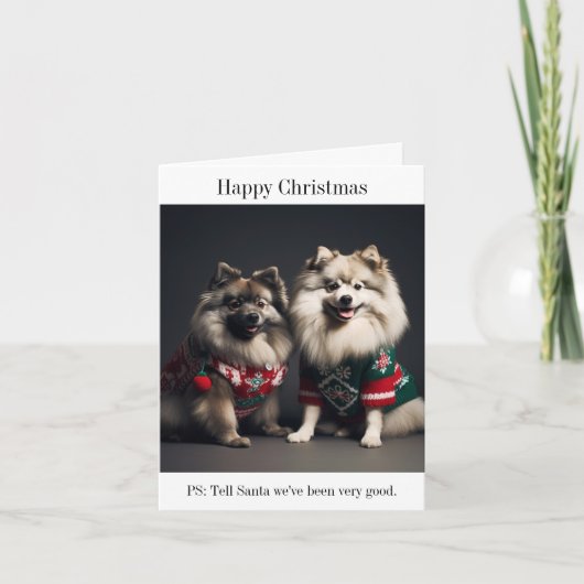 クリスマスジャンパーズカードのケスホンズ カード (正面)