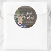 クリスマスジャンパー・ディアーのジャングル ラウンドシール (バッグ)