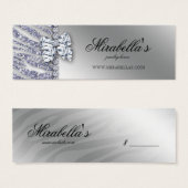 クリスマスジュエリーゼブラプライスラベルシルバースパークル (正面&裏面)