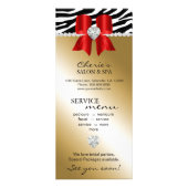 クリスマスジュエルスパマーケティングカードゼブラ金ゴールドレッド ラックカード (裏面)