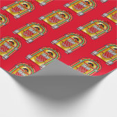 クリスマスジュークボックス ラッピングペーパー (角)