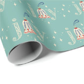 クリスマスジョイとオーナメントホリデー ラッピングペーパー (ロールコーナー)