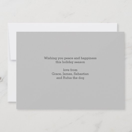 クリスマスジョイへ世界の写真カーパーソナライズされたド 招待状 (裏面)