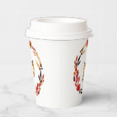 クリスマスジョイウォーターカラーリースID292 紙コップ (右)