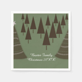 クリスマスジョイエレガントホリデースタイル スタンダードカクテルナプキン