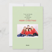 クリスマスジョイカスタムズ写真ホリデーカード シーズンカード (裏面)