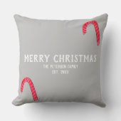 クリスマスジョイキャンディカネズファミリー名 クッション (正面)