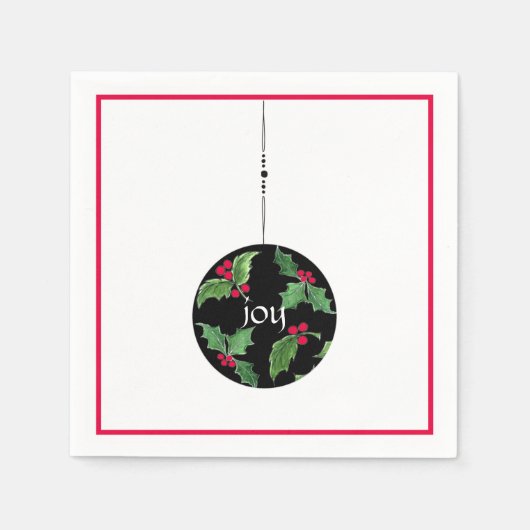 クリスマスジョイクテルナプキン スタンダードカクテルナプキン (正面)