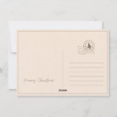 クリスマスジョイクリスマスファミリーフォトホリデーカード シーズンカード (裏面)