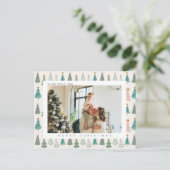 クリスマスジョイクリスマスファミリー写真 シーズンポストカード (スタンド正面)