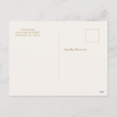 クリスマスジョイクリスマスファミリー写真 シーズンポストカード (裏面)