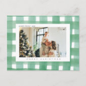 クリスマスジョイクリスマスファミリー写真 シーズンポストカード (正面)