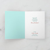 クリスマスジョイスキーの子フランスの画像 カード (内部)