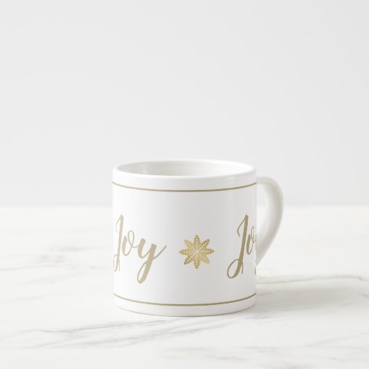 クリスマスジョイスノーフレークエスプレッソマグ エスプレッソカップ (正面右)