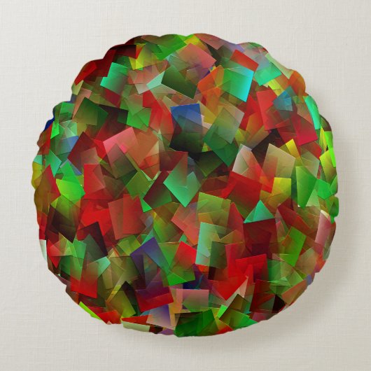 クリスマスジョイス…... ラウンドクッション (正面)