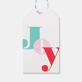 クリスマスジョイタイポグラフィギフトラベル ギフトタグ