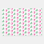 クリスマスジョイタイポグラフィ ラッピングペーパーシート (正面2)