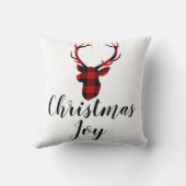 クリスマスジョイディアヘッドランバージャック装飾用クッション クッション (裏面)