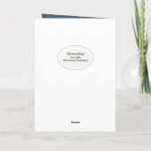 クリスマスジョイドーヴホワイトツリーホリデーカード シーズンカード (裏面)