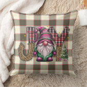 クリスマスジョイノルディック格言プレイドガーリー クッション (ブランケット)