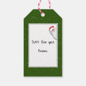 クリスマスジョイバッファロープレイド ギフトタグ (裏面)