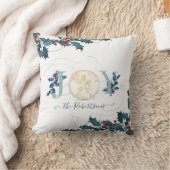 クリスマスジョイビーチ沿岸砂ドルホリー名 クッション (ブランケット)