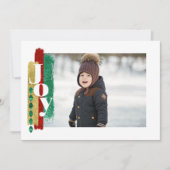 クリスマスジョイフォトカード 招待状 (正面)