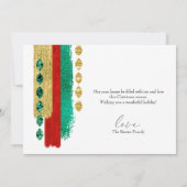 クリスマスジョイフォトカード 招待状 (裏面)