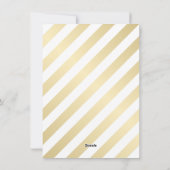 クリスマスジョイフォトコラージュ金ゴールドフェイクフォイルホリデイ シーズンカード (裏面)