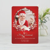 クリスマスジョイフォトホリデーカード シーズンカード (スタンド正面)