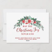 クリスマスジョイフォトホリデーカード シーズンカード (裏面)