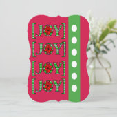 クリスマスジョイフラットグリーティングカード カード (スタンド正面)