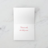 クリスマスジョイフレームホリデーカード シーズンカード (内部)