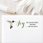 クリスマスジョイブラックチーンハチドリ ラベル (インサイチュ)