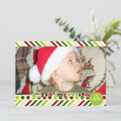 クリスマスジョイホリデーフォトカード シーズンカード (スタンド正面)