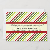 クリスマスジョイホリデーフォトカード シーズンカード (裏面)