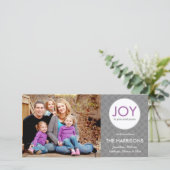 クリスマスジョイホリデーフォトカード シーズンカード (スタンド正面)
