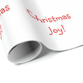 クリスマスジョイホリデーレッドフォント ラッピングペーパー (ロールコーナー)