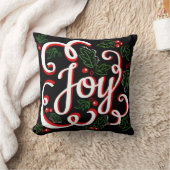 クリスマスジョイホリーベリー葉& クッション (ブランケット)