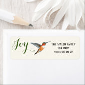 クリスマスジョイラファスのハチドリ ラベル (インサイチュ)