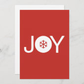 クリスマスジョイレッドクリスマスカード シーズンカード (正面/裏面)